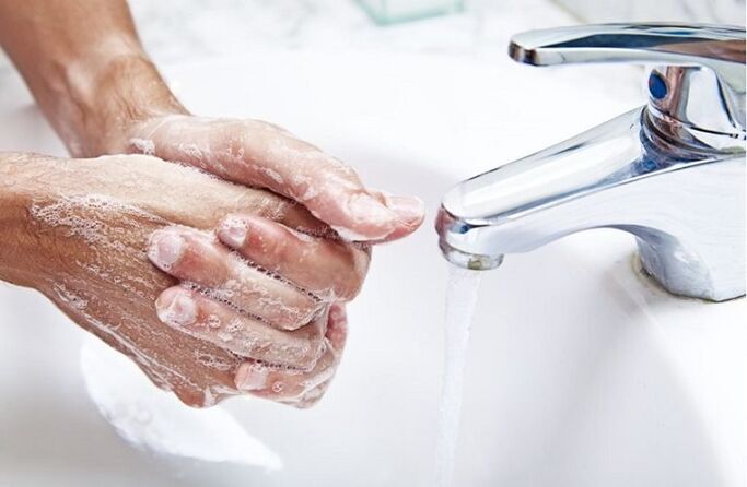 parazit istilasını önlemek için el yıkama