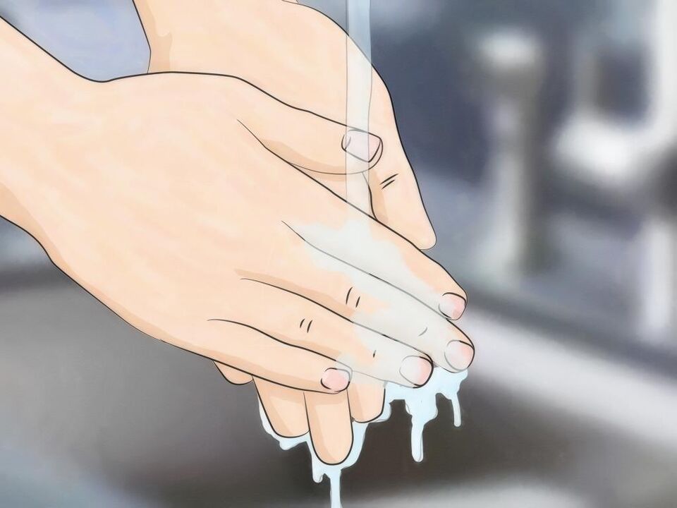 solucanlar ile enfeksiyonu önlemek için el yıkama